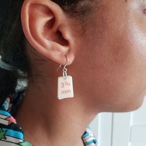 Knitting Needle Earrings - laser cut acrylic jewellery