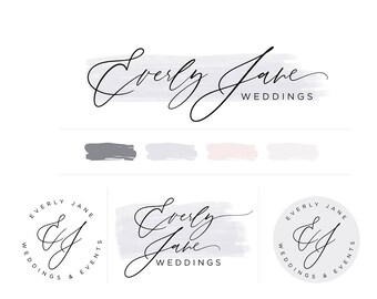 Premade Logos & Branding Kits Fonts Blog kits by InkyJar on Etsy