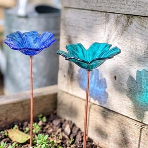 Comedero para abejas de vidrio fundido, maceta de cobre para flores, estación de agua para jardín