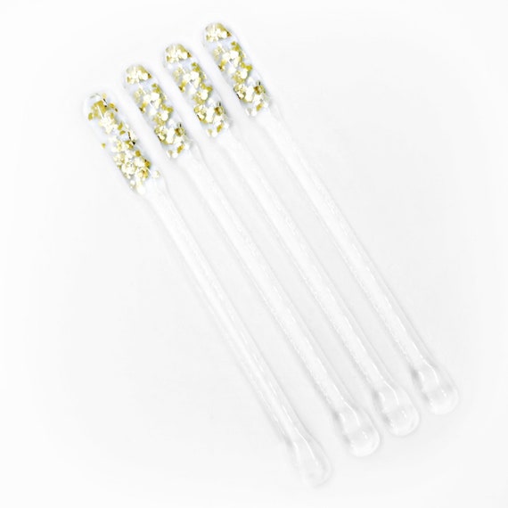 Gold Sparkly Cocktail Stirrers Swizzle sticks Reusable Eco for Etsy