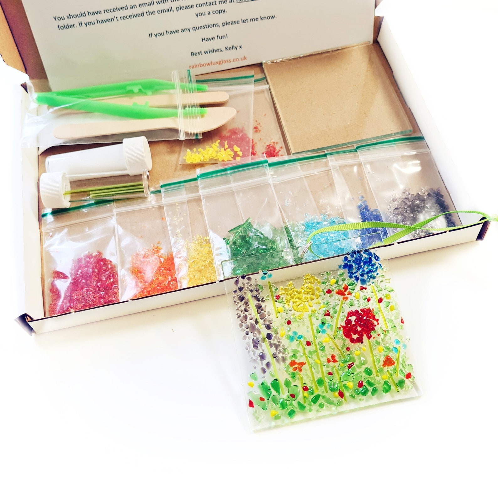 Fused Glass Craft Kit Make Your Own Suncatcher DIY Home Kit Etsy UK