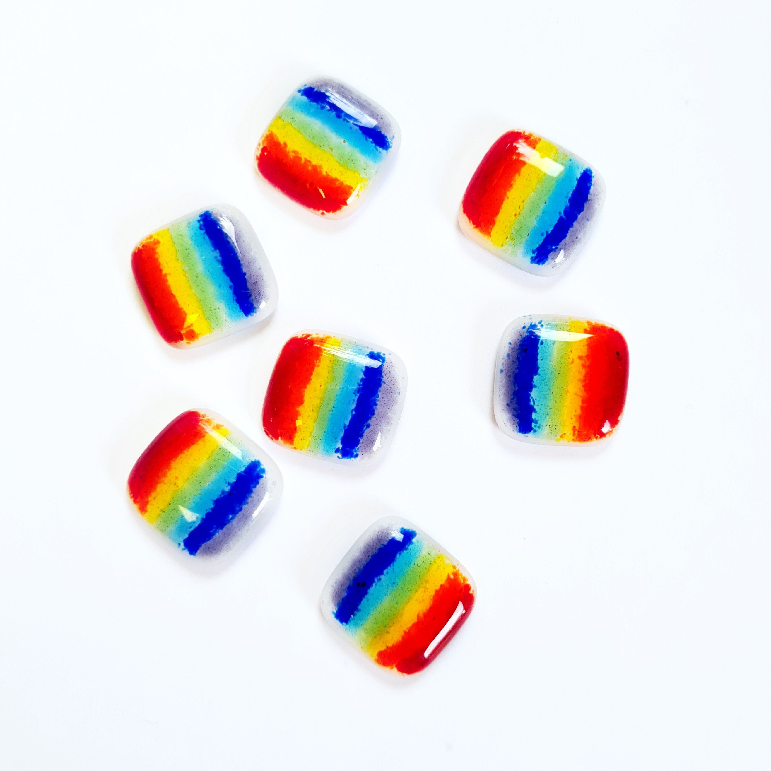 Rainbow Set of 7 Mini Fridge for Home or Etsy UK