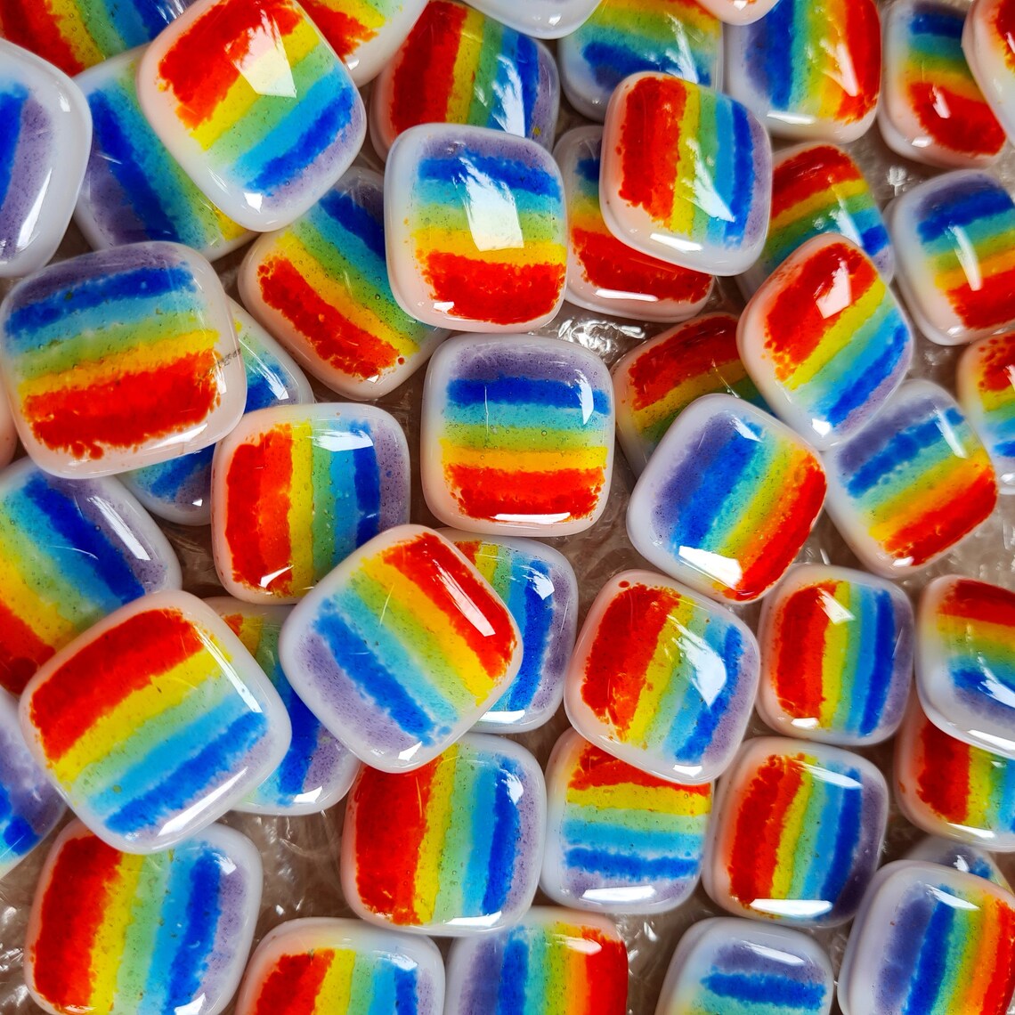 Rainbow Set of 7 Mini Fridge for home or Etsy