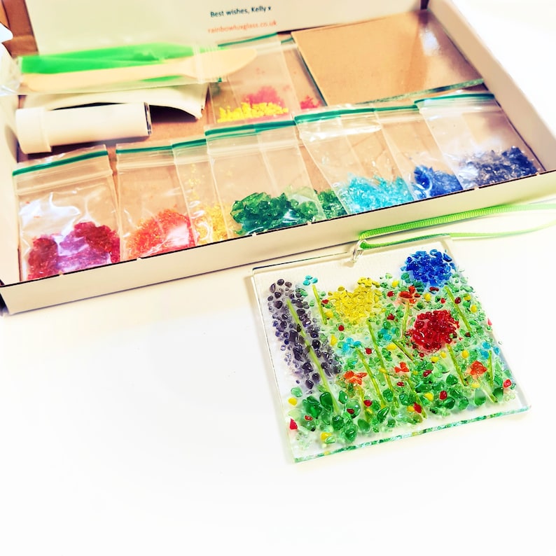 Fused Glass Craft Kit Make Your Own Suncatcher DIY Home Kit Etsy UK