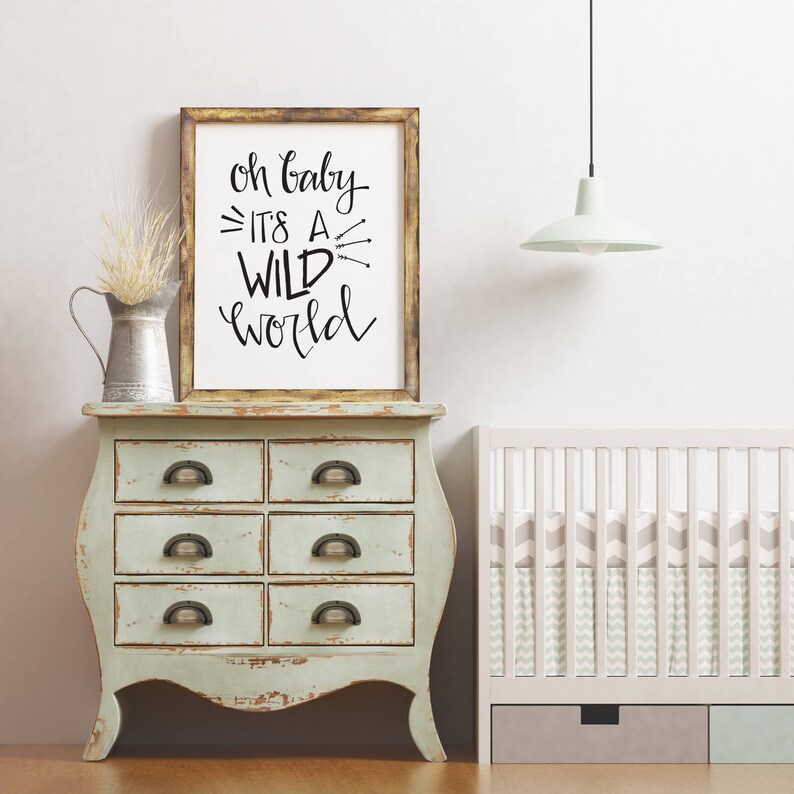 Baby oh Printable Decor wild Decor, | INSTANT File it\u0027s Nursery - Wall Art- Digital Nursery world a Print, Room DOWNLOAD  Kids | Decor, baby