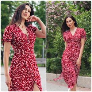 Women's casual cotton summer dresses hot sale