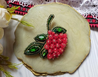 Kalyna Brooch Refined Symbol of Ukrainian Traditions