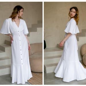 Muslin Maxi Dress - Etsy