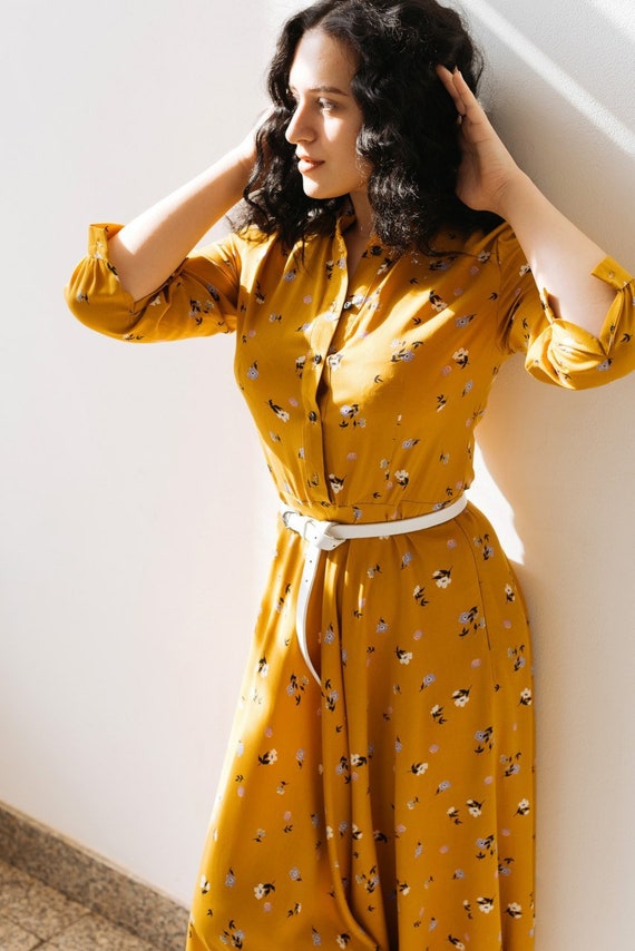 Shirtwaist midi dress sale