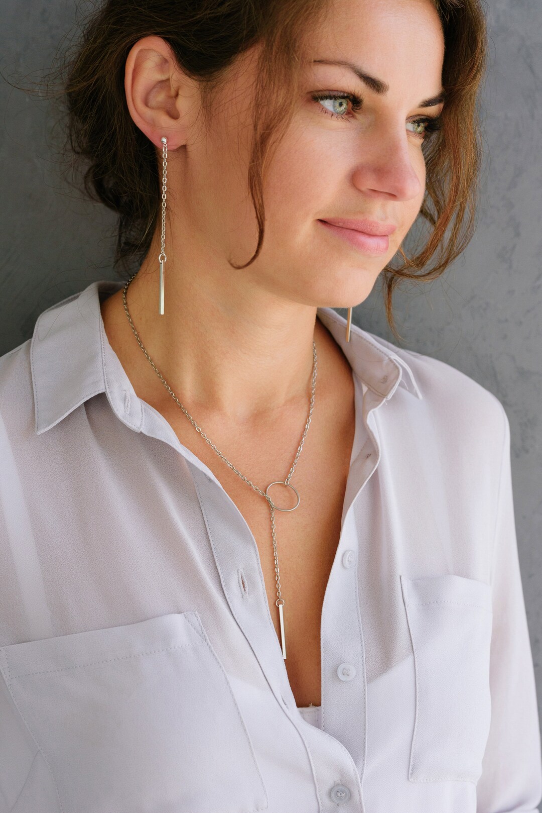 Minimalist Jewelry Set Trendy Jewelry Dangle Earrings & Etsy