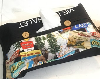 TISSUE BOX COVER- chalet decor - nature tissue box cover - cabin life decor -