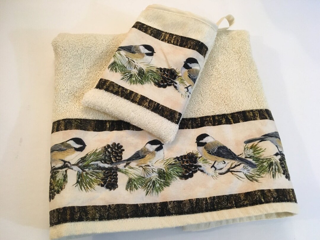 BIRD BATH TOWEL Bath Towel Gift Set Bird Bath Towel Bird Bath Mitt Bird