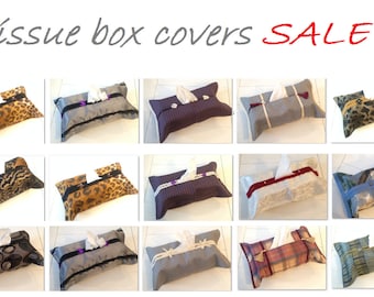 TISSUE BOX COVERS - tissue box cover sale - home decor - bathroom decor - bedroom decor - office decor - tissue box covers