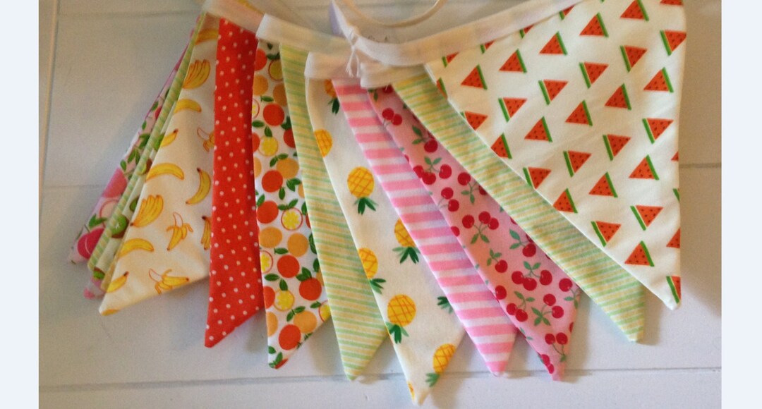 BUNTING BANNERS Fruits Bunting Banner Fruits Decor Fruit - Etsy