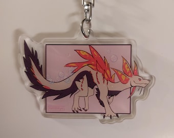 Monster Hunter Mizutsune keychain