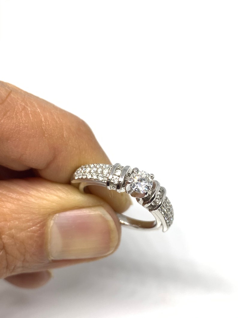Diamond Wedding Ring Guard 14K Gold Wedding Ring Enhancer | Etsy