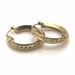 Pendientes De Aro Corte Diamante 30 Mm – Oro Amarillo 10K – Real – Para Uso Diario O Especial