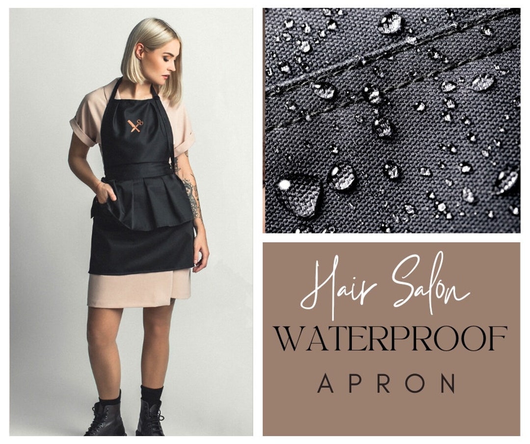 Stylish Apron for Salons, Waterproof Fabric Clothes for Hairdressers, Apparel for Groomer, Color