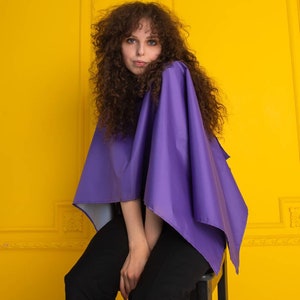 Mini cape vary colors makeup cape, short comb out cape,  Make Up Salon Artist cape, Hair Styling Cutting Barber Cape Apron Bib for Clients