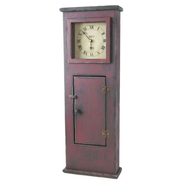 Primitive Regulator Style Wood Wall Clock