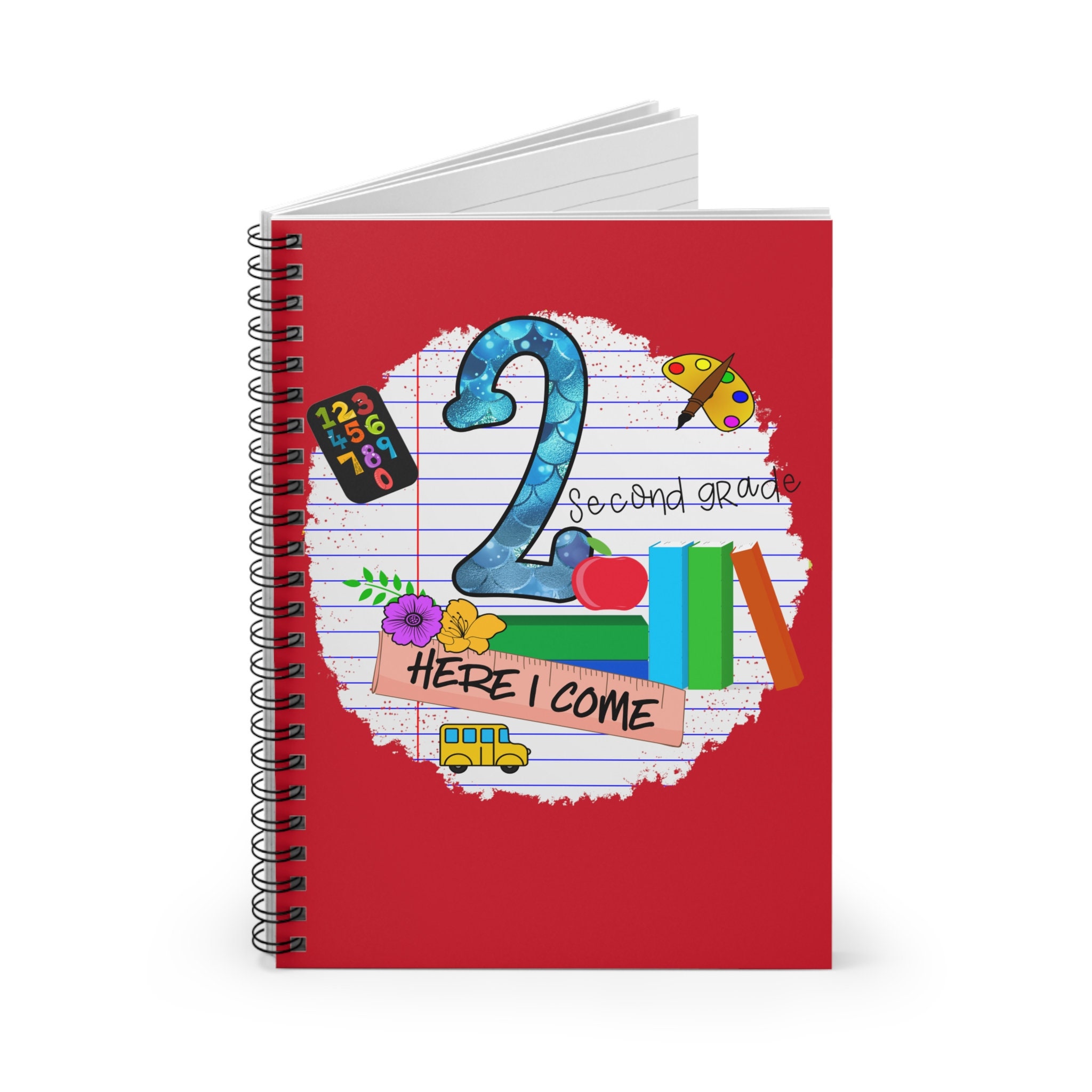 2nd Grade Here I Come Spiral Notebook, Fun Teacher Notebook, Teaching ...