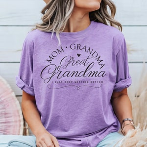 Mama Grandma Great Grandma T-shirt, Great Grandma Tee, Grandma Gift, Great Grandmother Gift, Grandmothers Day Tshirt, Appreciation Tshirt