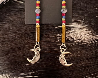 Hanging with the Hippies Moon earrings