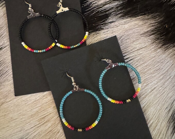 Serape Hoop Earrings