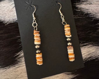 Spiny and Navajo Bar Earrings