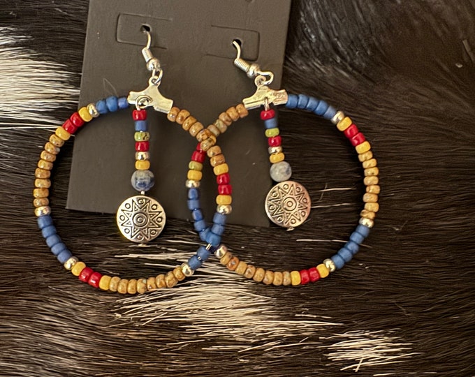 Hanging with the Hippies Hoop Earrings