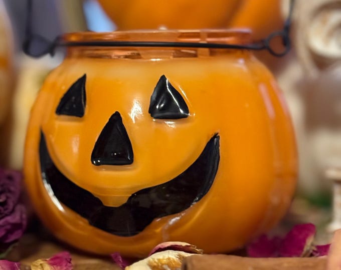 Pumpkin Cauldron Candle