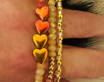 Three Strand Heart Bracelet