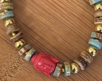 Jasper Buddha Bracelet