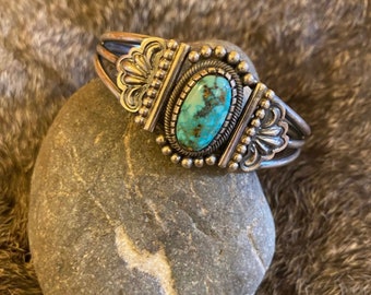 Vintage Royston Turquoise Cuff Bracelet