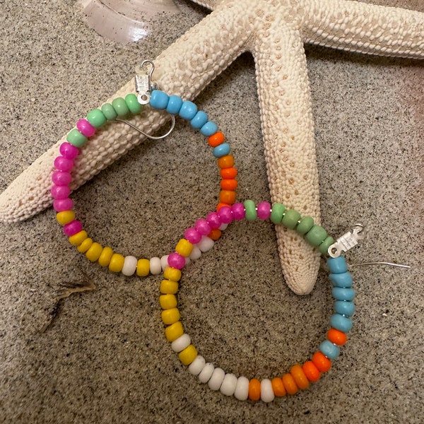 Summer Rainbow Hoops