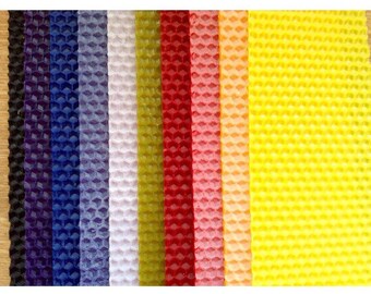 Beeswax candle making kit, 10 coloured beeswax sheets, wick, instructions Honey Bees Wax