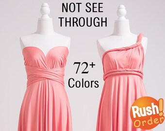 Infinity Dress Pink, Infinity Bridesmaid Dress, SHORT, LONG, PLUS Size, Infinity Wrap Dress, Infinity Maxi Dress, Maternity Infinity Dress