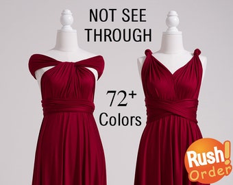 Burgundy Bridesmaid Dress, Convertible Dress, Convertible Wrap Dress, Infinity Dress, Infinity Wrap Dress, Multiway Dress, Twist Wrap Dress