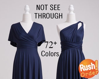 Navy Blue Bridesmaid Dress, Infinity Dress Navy, SHORT, LONG, PLUS Size, Infinity Wrap Dress, Infinity Maxi Dress, Maternity Infinity Dress