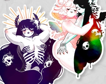 Sticker // La Muerte Y Fiora Holo Set