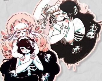 Sticker // La Muerte Y Fiora Pink Set