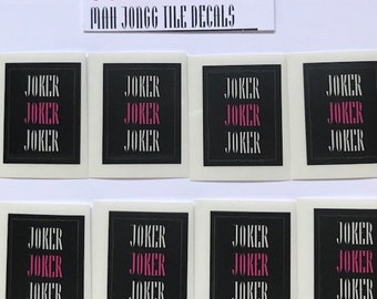 Mah Jongg themed Joker Decals