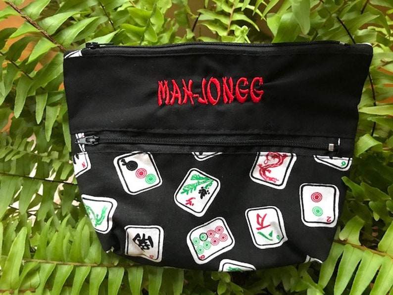 Mah Jongg themed card /& coin purse