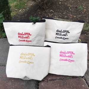 Canasta themed 8 inch zip pouch