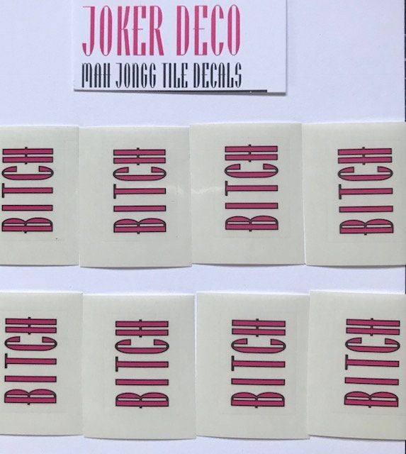 Mah Jongg Themed Joker Decals Etsy UK