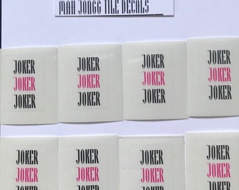 mah jongg themed joker decals