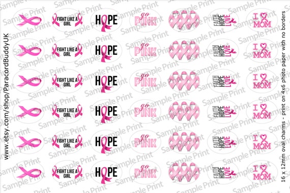 breast cancer croc charms