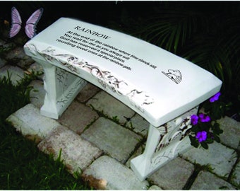 Rainbow Bridge  ( STOCK ) for customization see CUSTOM Rainbow bench