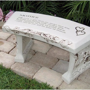 Mother Concrete Bench  ( STOCK ) for customization see CUSTOM Mother bench