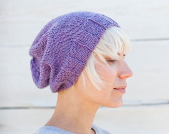 Pure Wool Hand Knitted Beanie Hat for Woman and Man